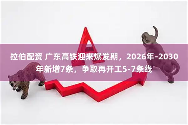 拉伯配资 广东高铁迎来爆发期，2026年-2030年新增7条，争取再开工5-7条线