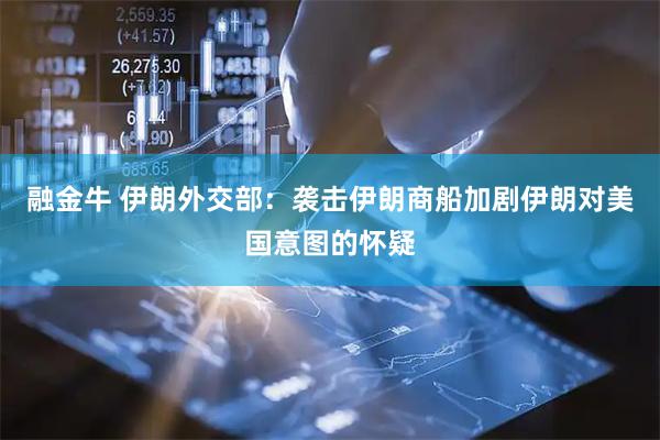 融金牛 伊朗外交部：袭击伊朗商船加剧伊朗对美国意图的怀疑
