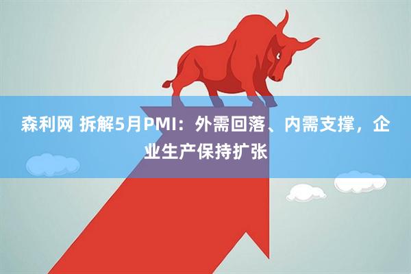 森利网 拆解5月PMI:外需回落、内需支撑,企业生产保持扩张