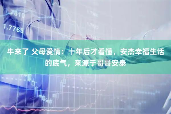 牛来了 父母爱情：十年后才看懂，安杰幸福生活的底气，来源于哥哥安泰