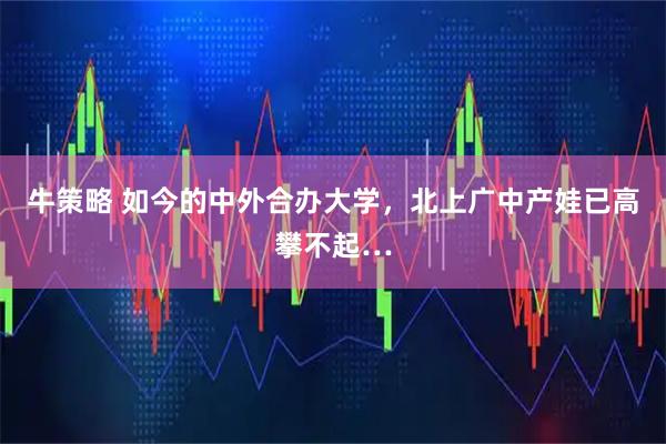 牛策略 如今的中外合办大学，北上广中产娃已高攀不起…