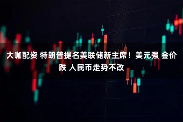 大咖配资 特朗普提名美联储新主席!美元强 金价跌 人民币走势不改