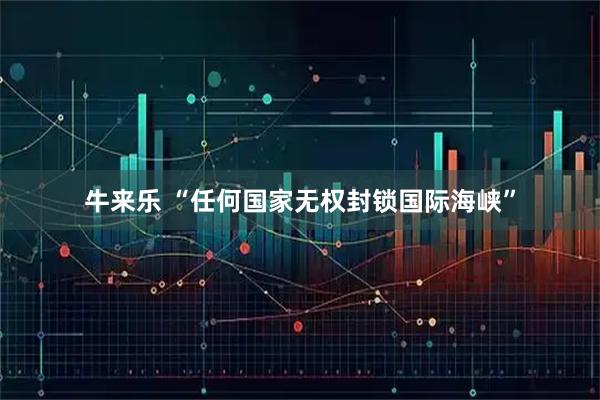 牛来乐 “任何国家无权封锁国际海峡”
