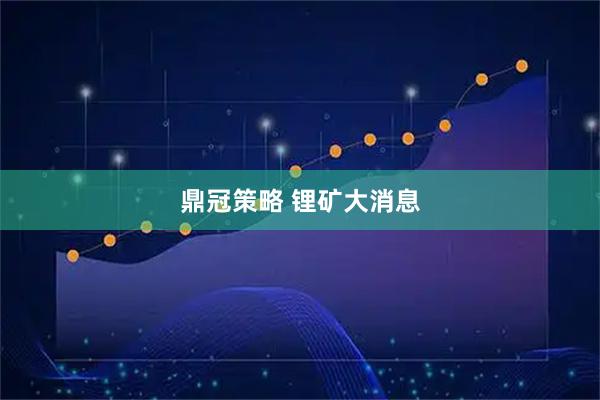 鼎冠策略 锂矿大消息